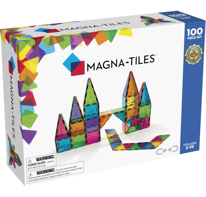 MAGNA-TILES Classic 100-Piece Magnetic Building Set Toys Circuit