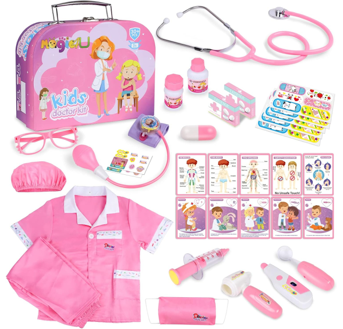 Magic4U Kids Doctor Kit with Stethoscope Medical Play Set Toys Circuit