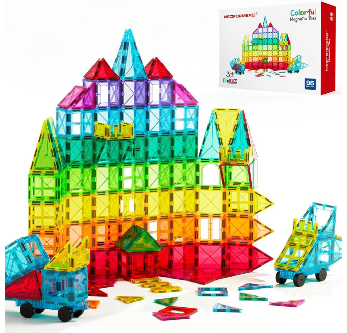 NEOFORMERS Magnetic Tiles 3D Blocks Toys Circuit STEM Fun
