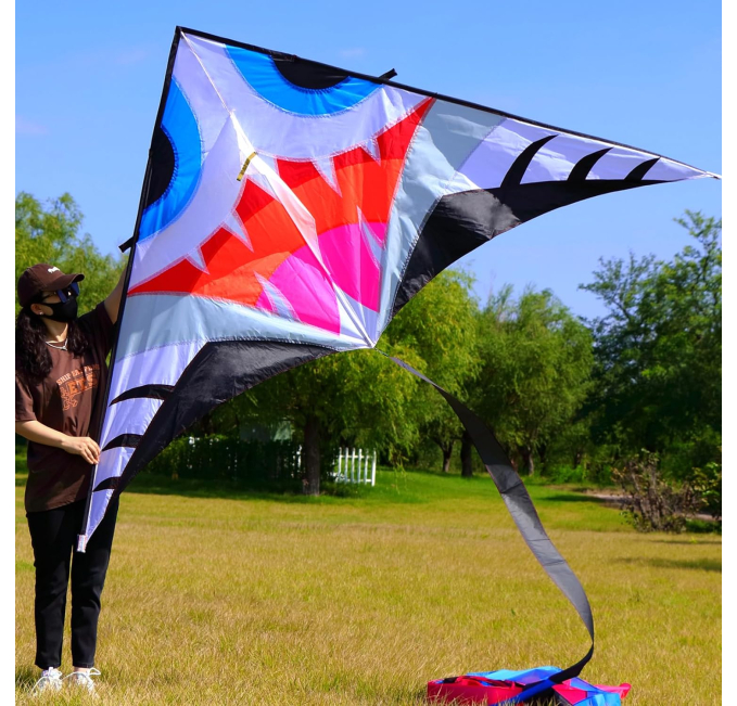Yiranzide Giant Delta Kite for Adults Toys Circuit with Tail
