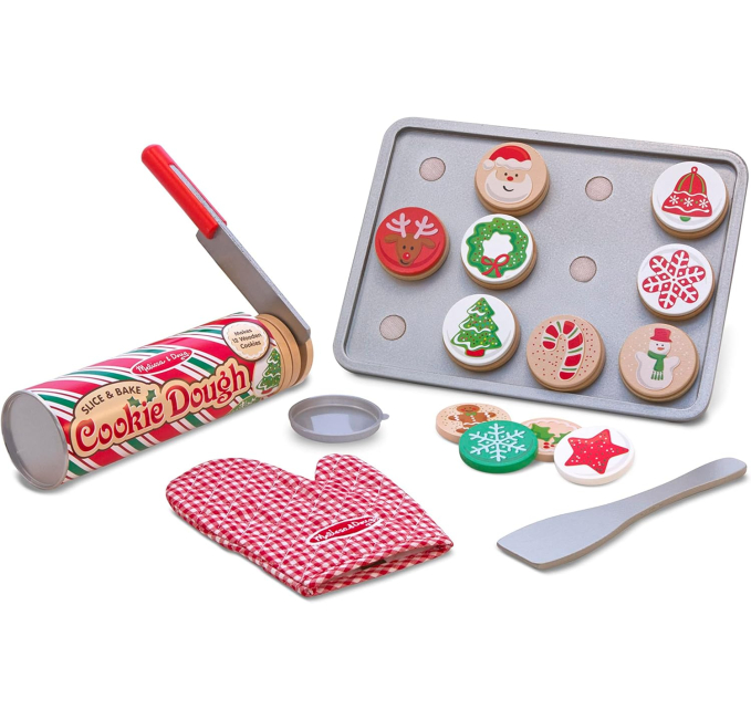 Melissa & Doug Slice and Bake Wooden Christmas Cookie Set Toys Circuit
