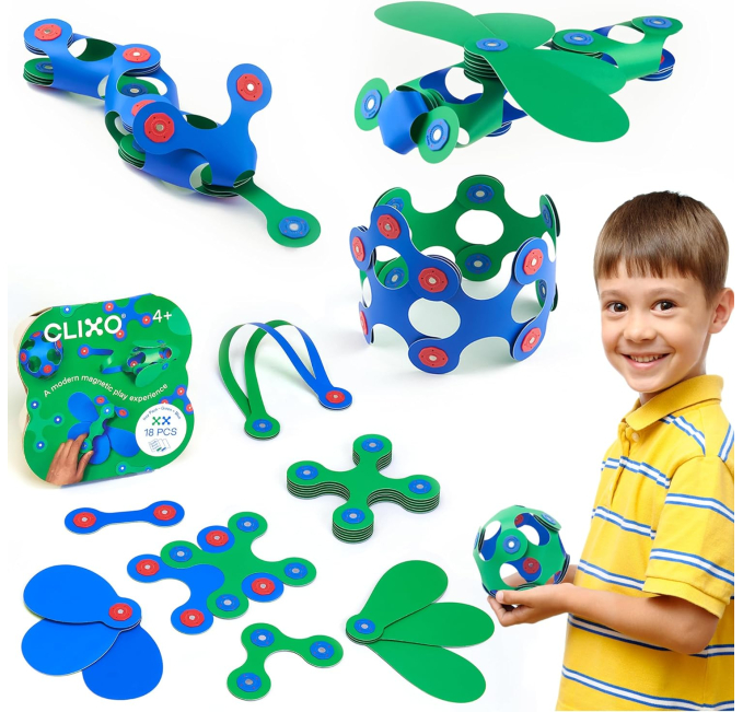 Clixo Itsy Magnetic Toy Set Toys Circuit STEM Travel Fun