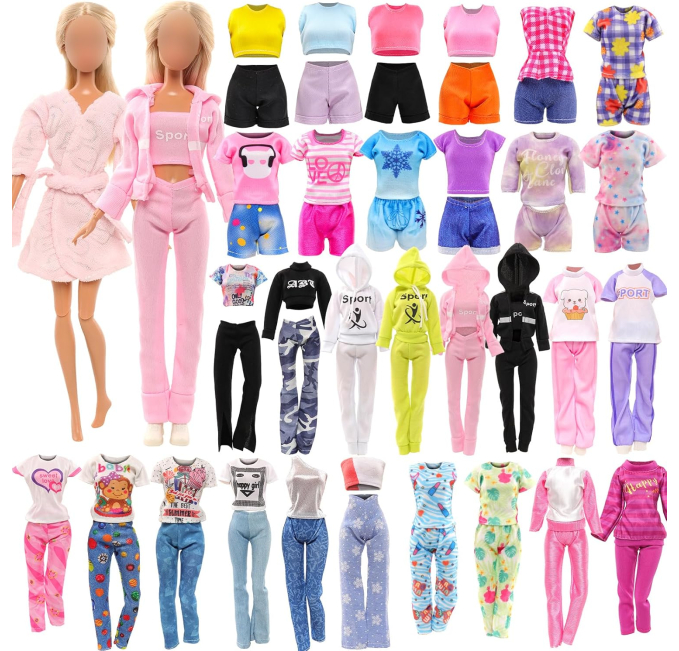 Barwa Doll Clothes Sports Outfits Pajamas Toys Circuit