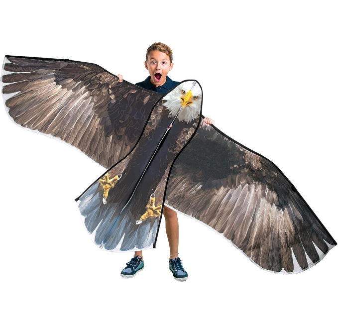 JEKOSEN Bald Eagle Kite for Kids and Adults Easy to Fly Outdoor Toys Circuit