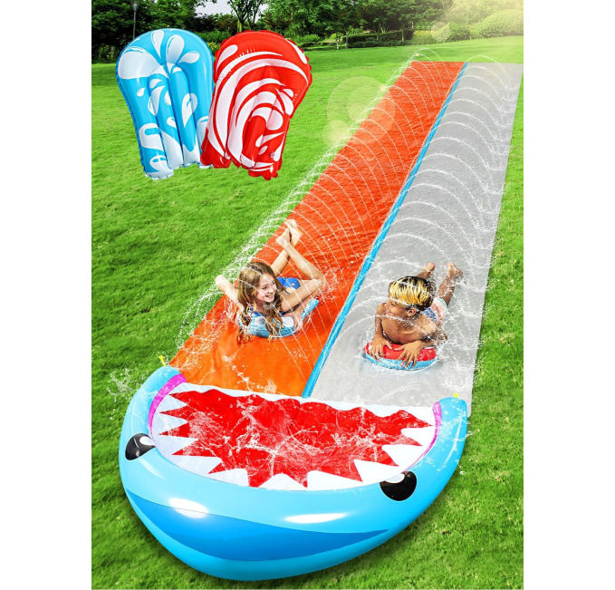 SLOOSH Water Slide 22.5ft with 2 Boards Toys Circuit