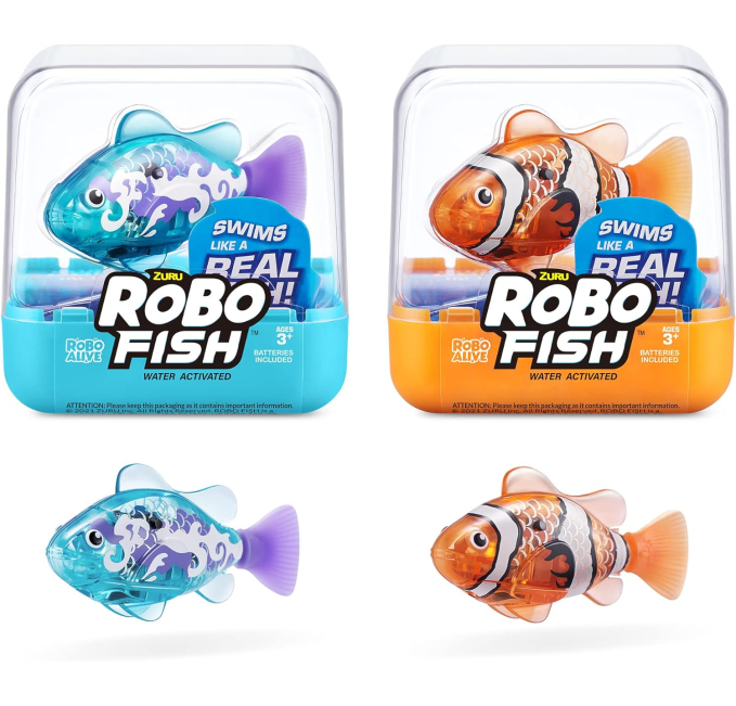 ROBO ALIVE Robo Fish Toys Circuit Robotic Swimming Color Change Set
