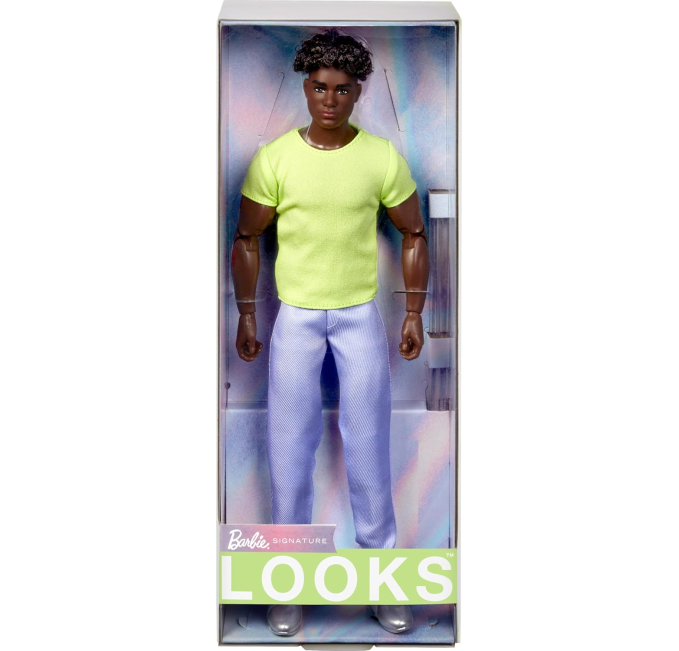 Barbie Looks Ken Curly Hair Fashion Doll Toys Circuit Collectible