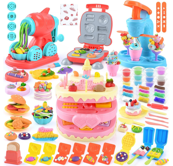 WeeHomm 4 in 1 Color Dough Set Kitchen Creations Toys Circuit