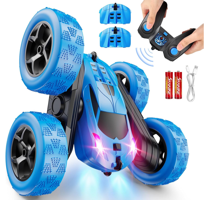 QUNREDA Remote Control Stunt Car for Kids Ages 6-12 Toys Circuit