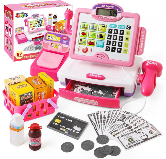 Fisher-Price Play Calculator Cash Register Toy Set Toys Circuit