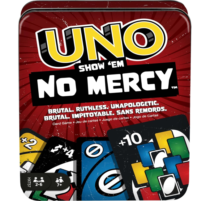 Mattel UNO Show Em No Mercy Card Game Toys Circuit Family Fun