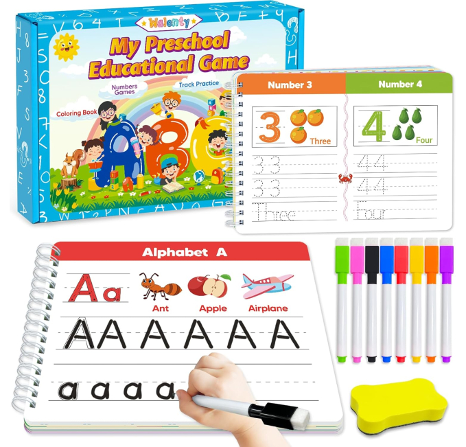 Walenty Preschool Learning Activity Book Toys Circuit for Kids