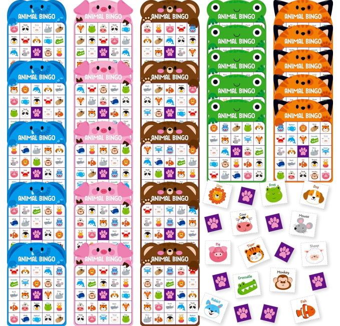 SpriteGru Animal Bingo Game Toys Circuit Fun Family Party Game