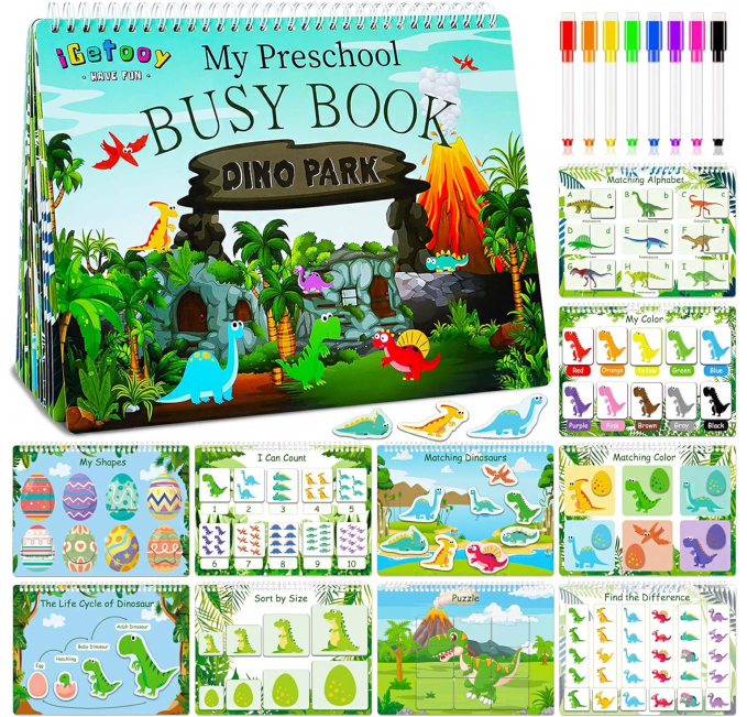 iGetooy Toddler Busy Book Toys Circuit Preschool Learning