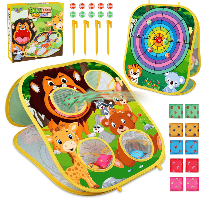 Animal Bean Bag Toss Game Toys Circuit Fun Outdoor Kids Gift