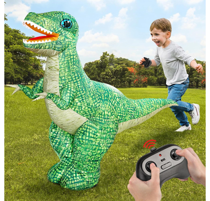 Jovow Remote Control Inflatable Dinosaur Toy for Kids Ages 6-12 Toys Circuit