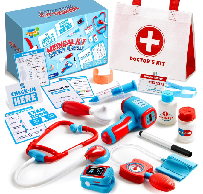 Play-Act Kids Doctor Kit 16 Pcs Role Play Medical Set Toys Circuit