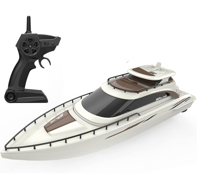 Ssccgym RC Boat 4CH Electric Watercraft for Kids 15km/h Toys Circuit