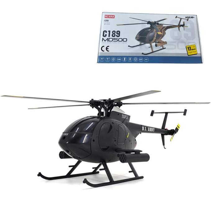 KAROYD MD500 C189 RC Helicopter Toys Circuit 1/28 Scale RTF