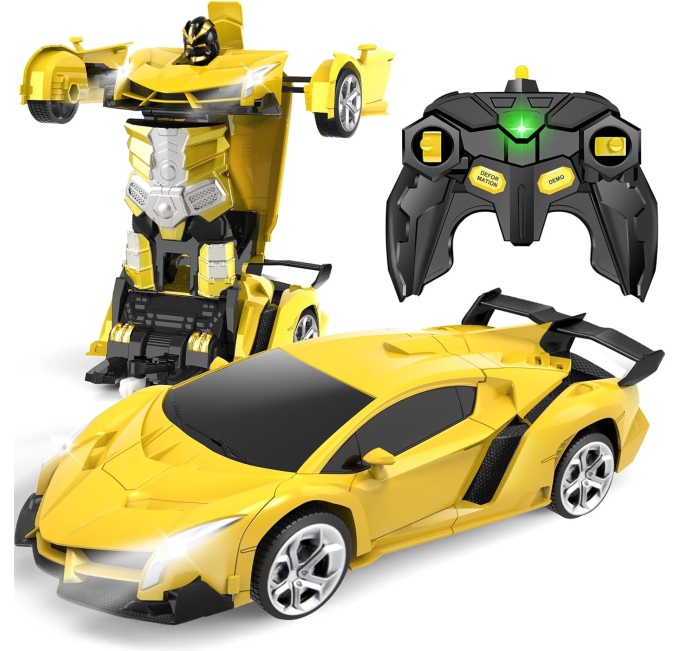 YOTOY Remote Control Car Toys 118 Scale Transforming RC Cars for Kids Toys Circuit