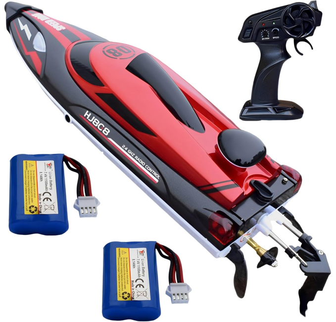 XDJXWJN RC Boat Toys Circuit 23 MPH High Speed Remote Boat