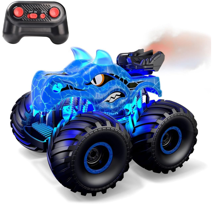 Threeking 118 Scale RC Dinosaur Truck Off-Road Toy Toys Circuit