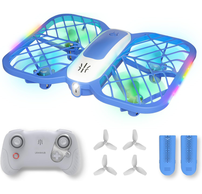 UranHub Mini Drone for Kids 3D Flip Lights Toys Circuit Fun