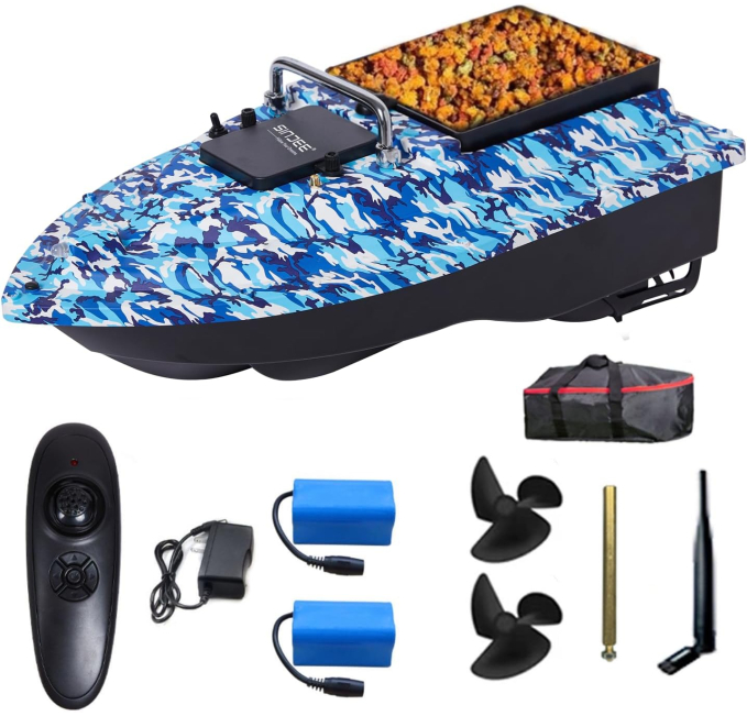 SINJEE RC Bait Boat 500m Range Dual Motor Toys Circuit Fishing