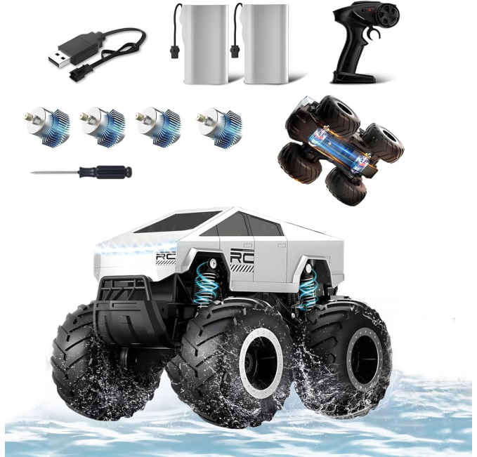 Cybertruck RC Car 4WD Waterproof Amphibious Toy Toys Circuit
