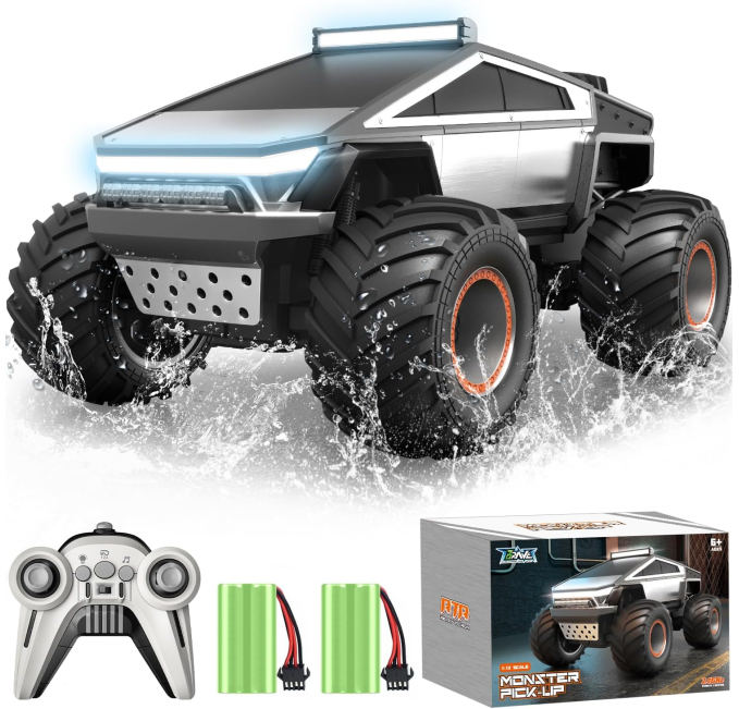 QuirkyGlee RC Cyber Truck Toys Circuit 4WD Off Road Monster Car