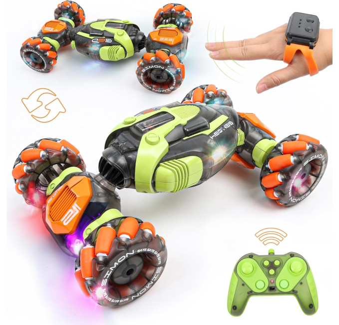 FUNiOi Gesture Sensing RC Stunt Car Toys Circuit for Kids 4WD
