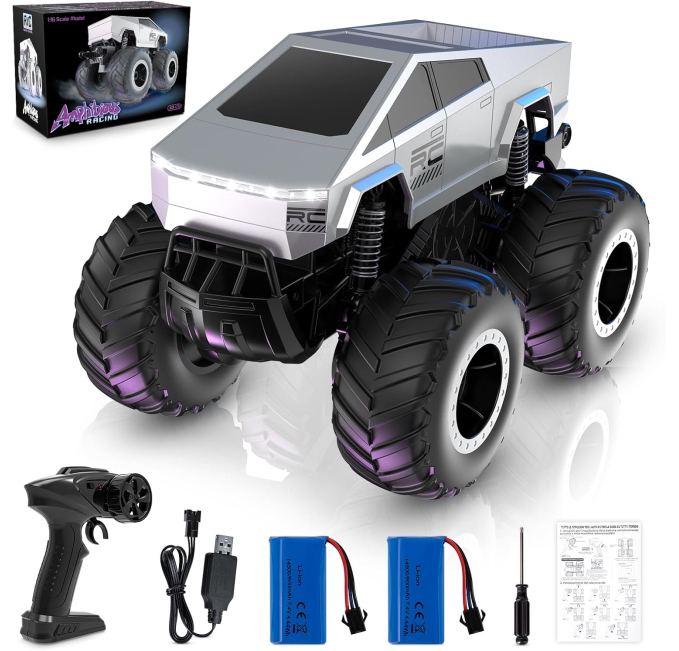 BLBAISH 116 Cyber Truck RC Car Toys Circuit 4WD Amphibious