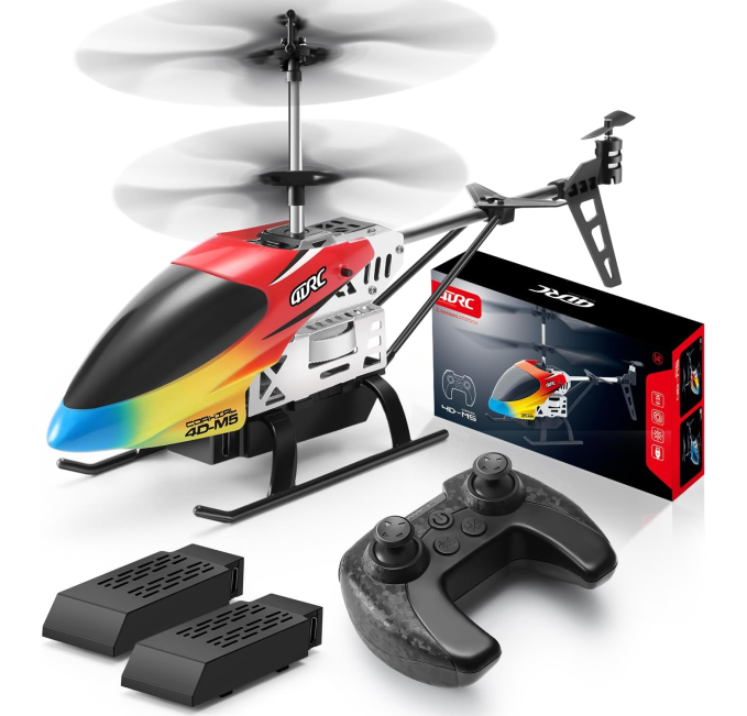 DRONEEYE RC Helicopter for Kids with Altitude Hold 30 Min Play Toys Circuit