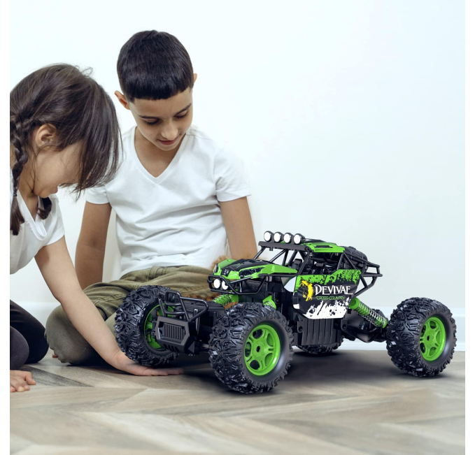 CROBOLL Large RC Monster Truck Toys Circuit 4WD All Terrain Car