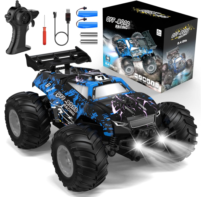 Hielse Remote Control Car All Terrain Truck Toys Circuit Gift