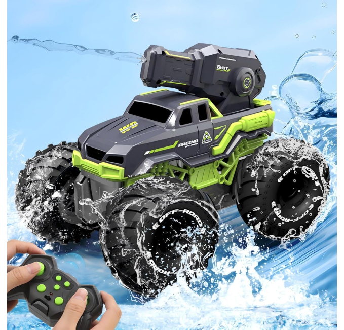 Celmopla 116 Remote Control Amphibious Monster Truck RC Car for Kids Toys Circuit