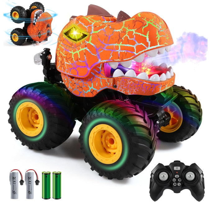 DYODYORC 24GHz Dinosaur RC Monster Truck Toys Circuit for Kids
