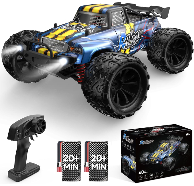 DEERC 116 Scale RC Cars for Adults and Kids 40KPH Off-Road All Terrain Truck Toys Circuit