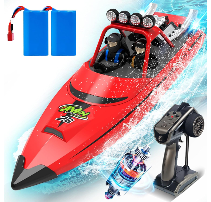 AIGIMU RC Boat 20MPH LED Remote Control Boat Toys Circuit
