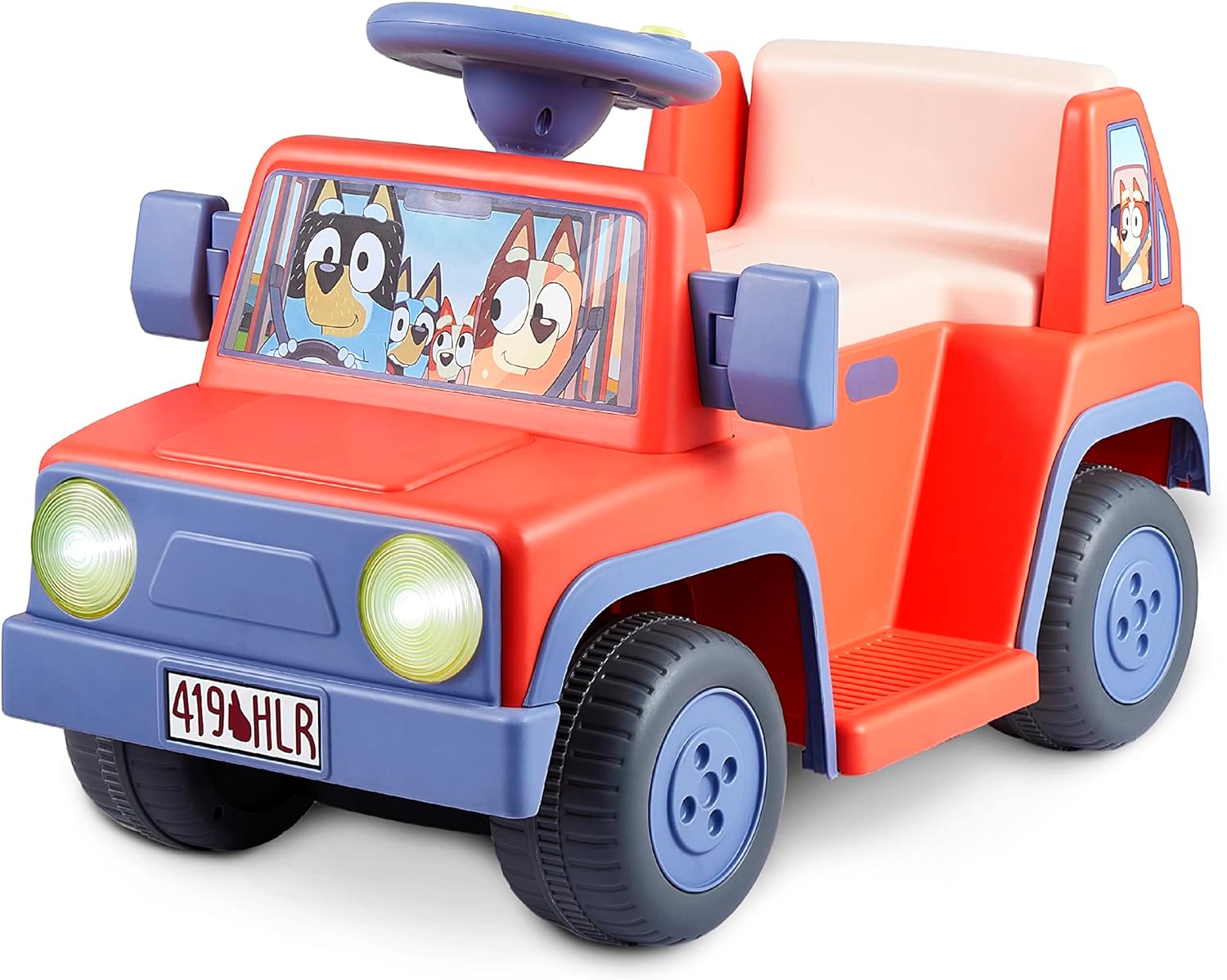 Bluey 6V Ride On Car for Toddlers Interactive Electric Toy Toys Circuit