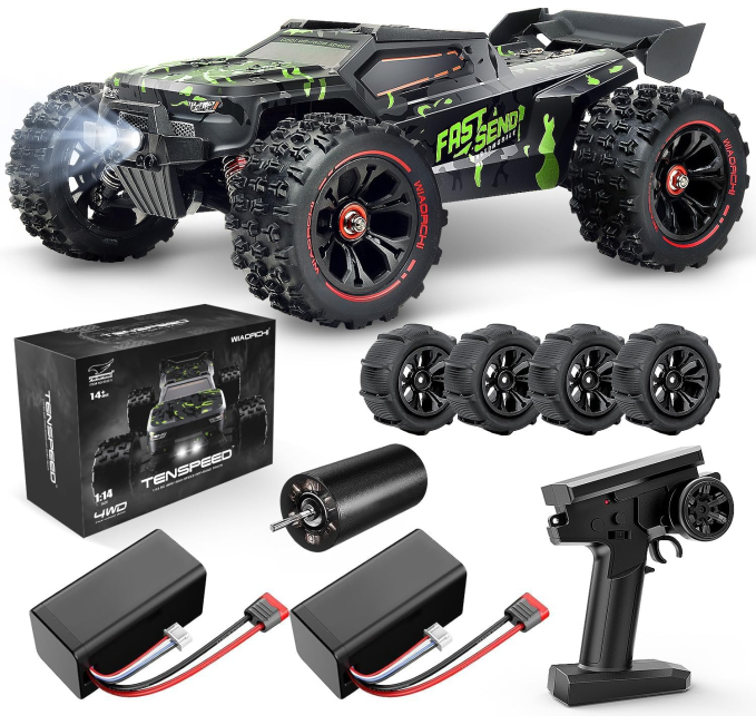 WIAORCHI Brushless RC Car 50mph 4x4 Offroad Toys Circuit