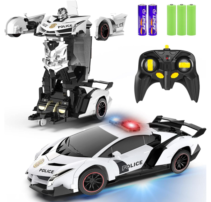 FDJ Transforming RC Car Robot 118 Scale 360° Rotation Toy for Kids Toys Circuit