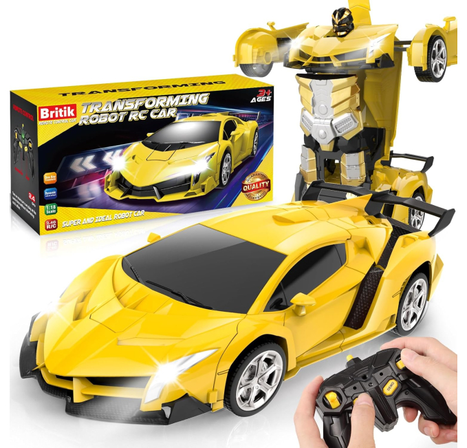 Britik Transform RC Car Toy for Kids Boys Toys Circuit